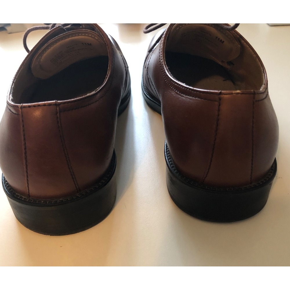 Chaps Mens Shoes 11M Oxfords Leather Lace Up Brown Dress/ Work Formal - Picture 2 of 6